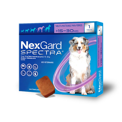NEXGARD SPECTRA L 15.1-30 KG 1 TAB